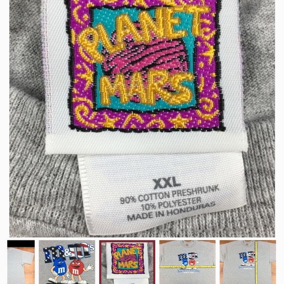 "Vintage" Planet Mars M & M T-shirt Size XXL - Picture 2 of 6